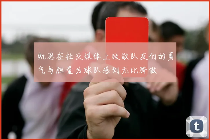 凯恩在社交媒体上致敬队友们的勇气与胆量为球队感到无比骄傲